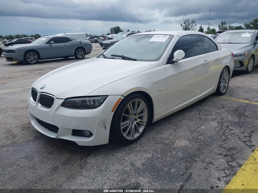 2009 BMW 3 series VIN WBAWL135X9PX27288 IAAI salvage auction — LEFT FRONT, Clear (Florida), sold $1,850 on 2026-07-09 (photo 2)