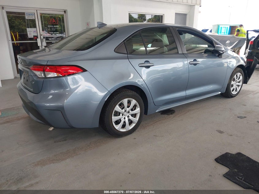 2020 Toyota Corolla VIN JTDEPRAE6LJ004925 IAAI salvage auction — FRONT END, Certificate Of Destruction (Florida), sold $1,550 on 2026-07-22 (photo 4)
