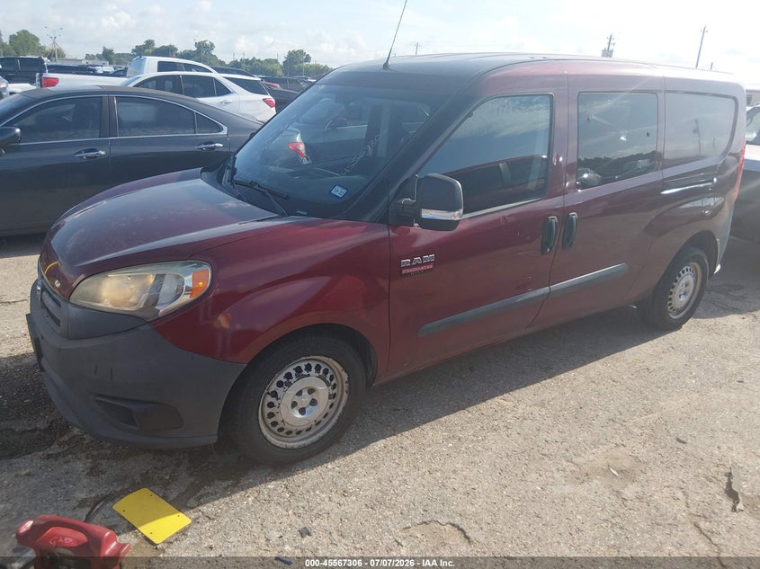 2015 Ram Promaster city VIN ZFBERFAT0F6A90642 IAAI salvage auction — NORMAL WEAR, Original (Texas), sold $1,125 on 2026-07-22 (photo 2)