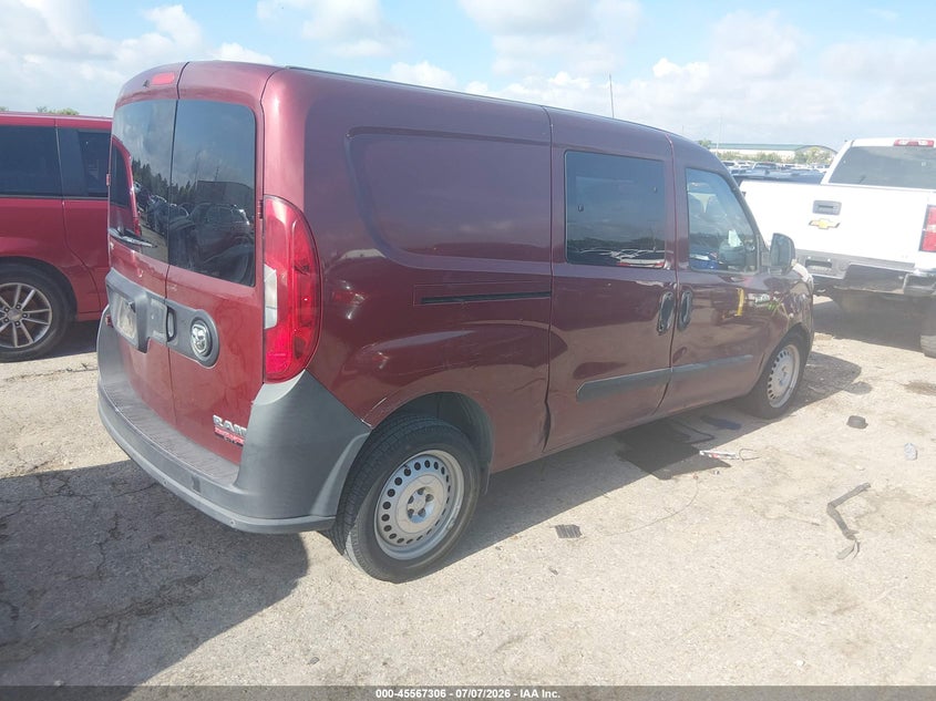 2015 Ram Promaster city VIN ZFBERFAT0F6A90642 IAAI salvage auction — NORMAL WEAR, Original (Texas), sold $1,125 on 2026-07-22 (photo 4)