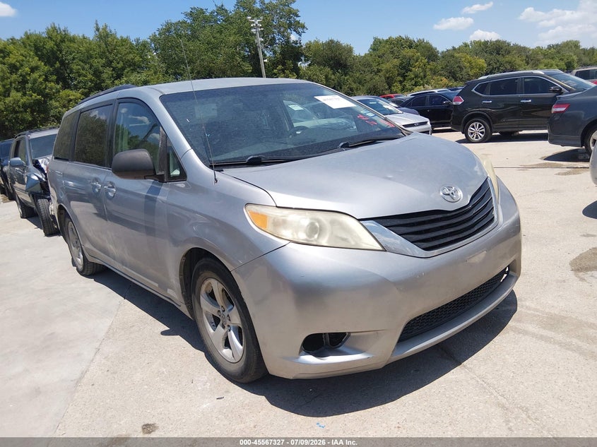 2011 Toyota Sienna VIN 5TDKK3DC6BS068666 IAAI salvage auction — NORMAL WEAR, Nrc Lienholder Repossession Paperwork (Texas), sold $1,250 on 2026-07-29 (photo 1)
