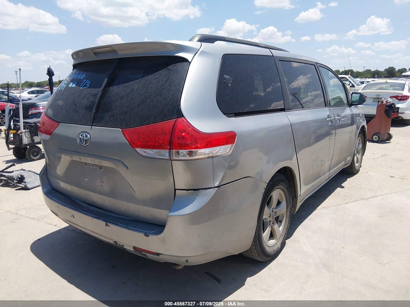 2011 Toyota Sienna VIN 5TDKK3DC6BS068666 IAAI salvage auction — NORMAL WEAR, Nrc Lienholder Repossession Paperwork (Texas), sold $1,250 on 2026-07-29 (photo 4)