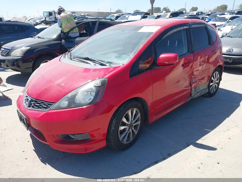 2012 Honda Fit VIN JHMGE8H54CC008487 IAAI salvage auction — LEFT SIDE, Salvage Title, sold $1,500 on 2026-08-01 (photo 2)