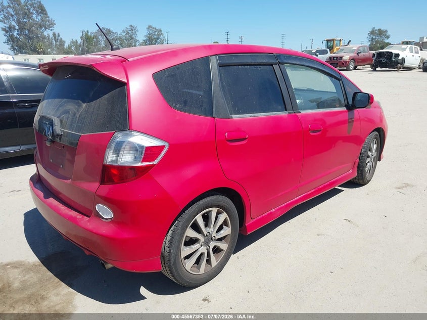2012 Honda Fit VIN JHMGE8H54CC008487 IAAI salvage auction — LEFT SIDE, Salvage Title, sold $1,500 on 2026-08-01 (photo 4)