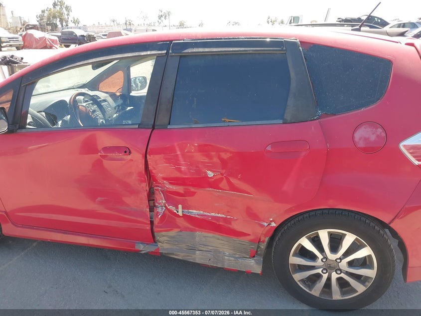 2012 Honda Fit VIN JHMGE8H54CC008487 IAAI salvage auction — LEFT SIDE, Salvage Title, sold $1,500 on 2026-08-01 (photo 6)