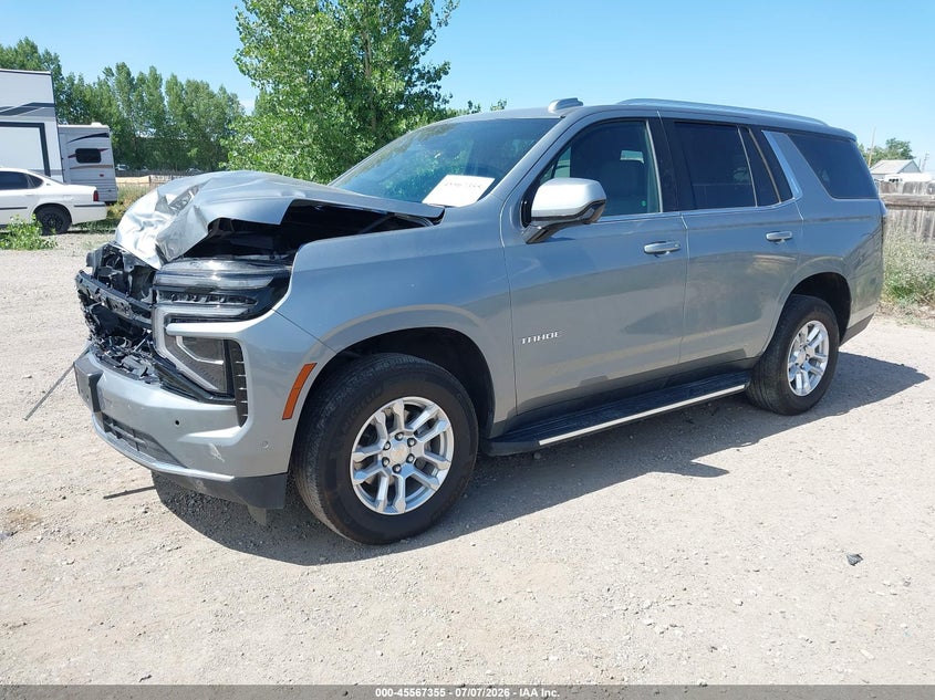 2025 Chevrolet Tahoe VIN 1GNS6NRD2SR187077 IAAI salvage auction — FRONT END, Enterprise Vehicles Clear Only (Colorado), sold $20,000 on 2026-07-09 (photo 2)