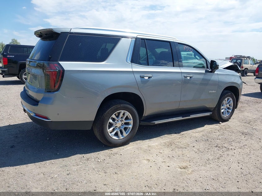 2025 Chevrolet Tahoe VIN 1GNS6NRD2SR187077 IAAI salvage auction — FRONT END, Enterprise Vehicles Clear Only (Colorado), sold $20,000 on 2026-07-09 (photo 4)