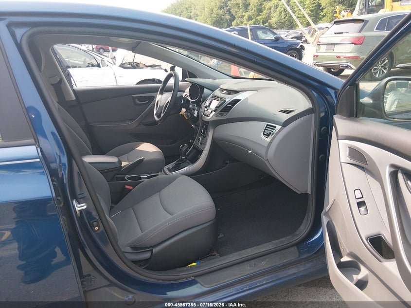 2016 Hyundai Elantra VIN KMHDH4AE0GU528115 IAAI salvage auction — THEFT, Salvage (Connecticut), sold $2,300 on 2026-07-23 (photo 5)