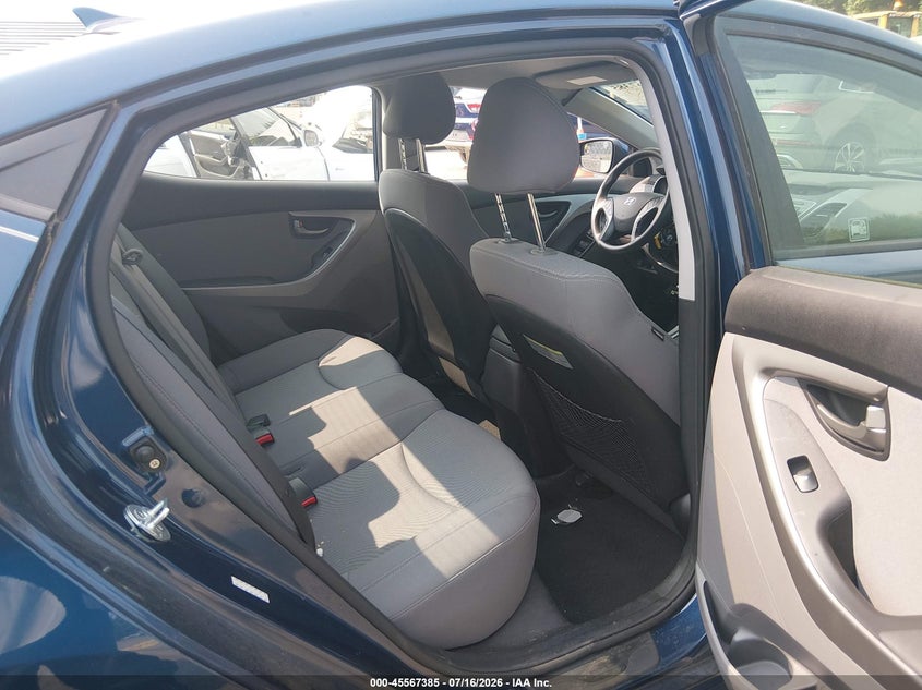 2016 Hyundai Elantra VIN KMHDH4AE0GU528115 IAAI salvage auction — THEFT, Salvage (Connecticut), sold $2,300 on 2026-07-23 (photo 8)