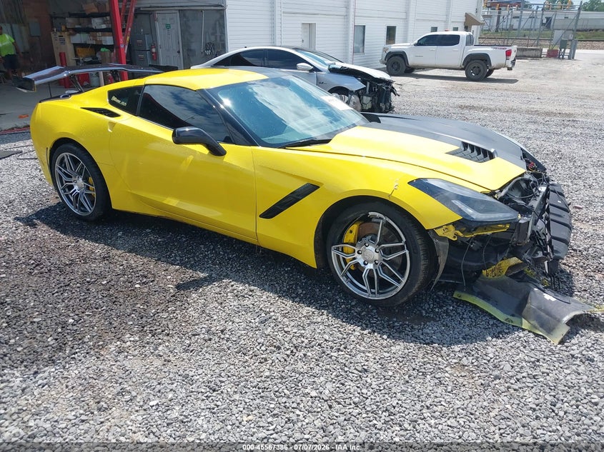 2016 Chevrolet Corvette Stingray VIN 1G1YK2D74G5107798 IAAI salvage auction — Front & Rear, Salvage (North Carolina), sold $20,100 on 2026-09-02 (photo 1)