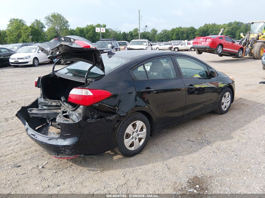 2016 Kia Forte VIN KNAFK4A65G5527217 IAAI salvage auction — REAR END, Salvage (New Jersey), sold $225 on 2026-07-28 (photo 4)