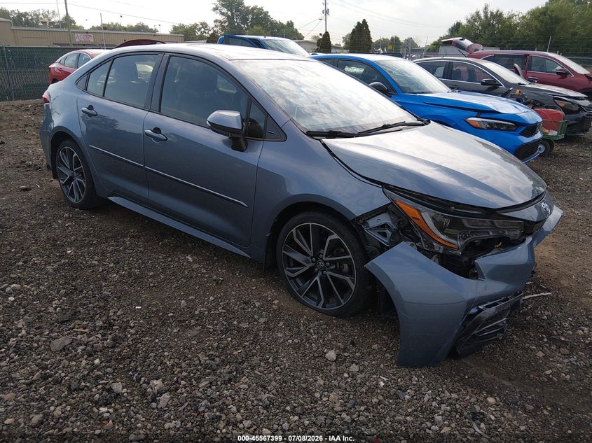 2022 Toyota Corolla VIN JTDT4MCE7NJ090880 IAAI salvage auction — FRONT END, Salvage Title, sold $7,250 on 2026-07-29 (photo 1)