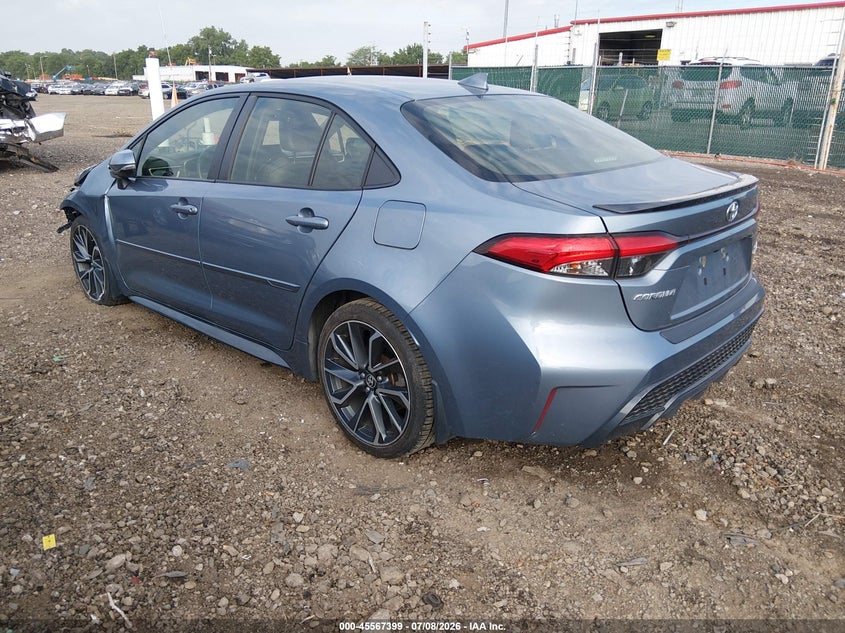 2022 Toyota Corolla VIN JTDT4MCE7NJ090880 IAAI salvage auction — FRONT END, Salvage Title, sold $7,250 on 2026-07-29 (photo 3)