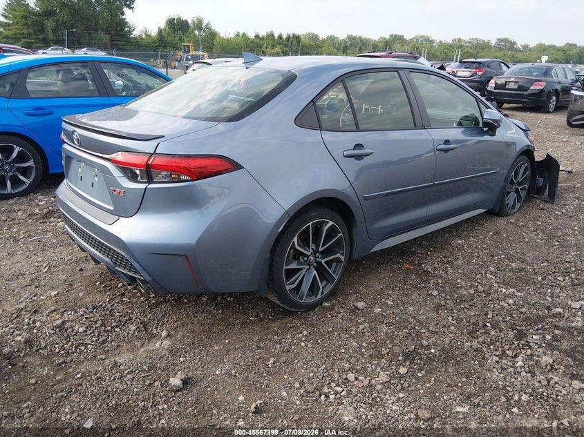 2022 Toyota Corolla VIN JTDT4MCE7NJ090880 IAAI salvage auction — FRONT END, Salvage Title, sold $7,250 on 2026-07-29 (photo 4)