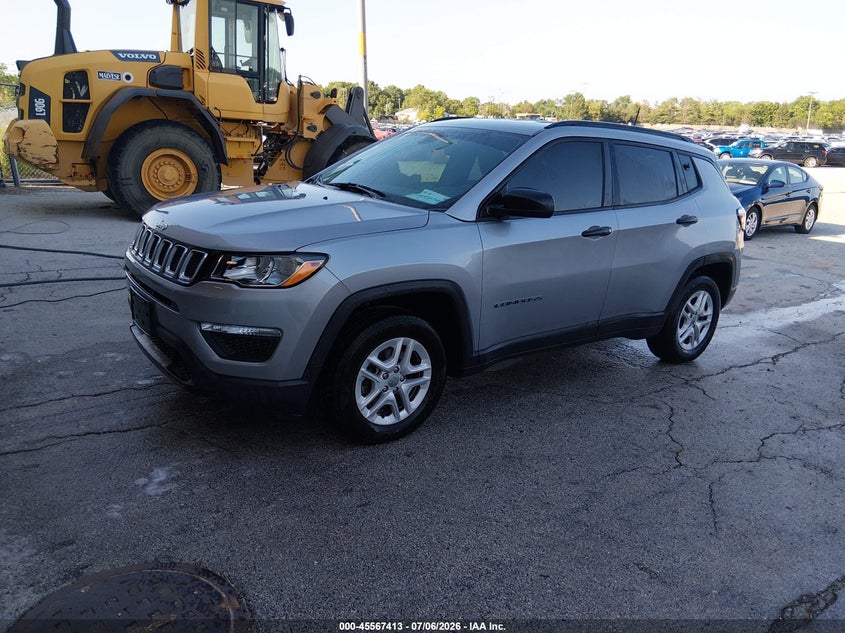 2018 Jeep Compass VIN 3C4NJCAB8JT357841 IAAI salvage auction — NORMAL WEAR, SF97 (Illinois), sold $9,000 on 2026-08-27 (photo 2)
