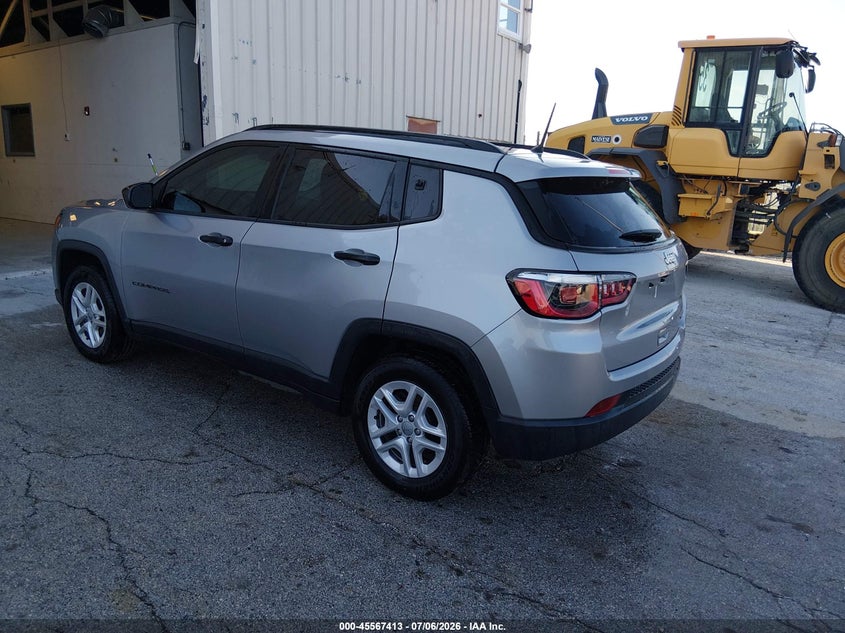 2018 Jeep Compass VIN 3C4NJCAB8JT357841 IAAI salvage auction — NORMAL WEAR, SF97 (Illinois), sold $9,000 on 2026-08-27 (photo 3)