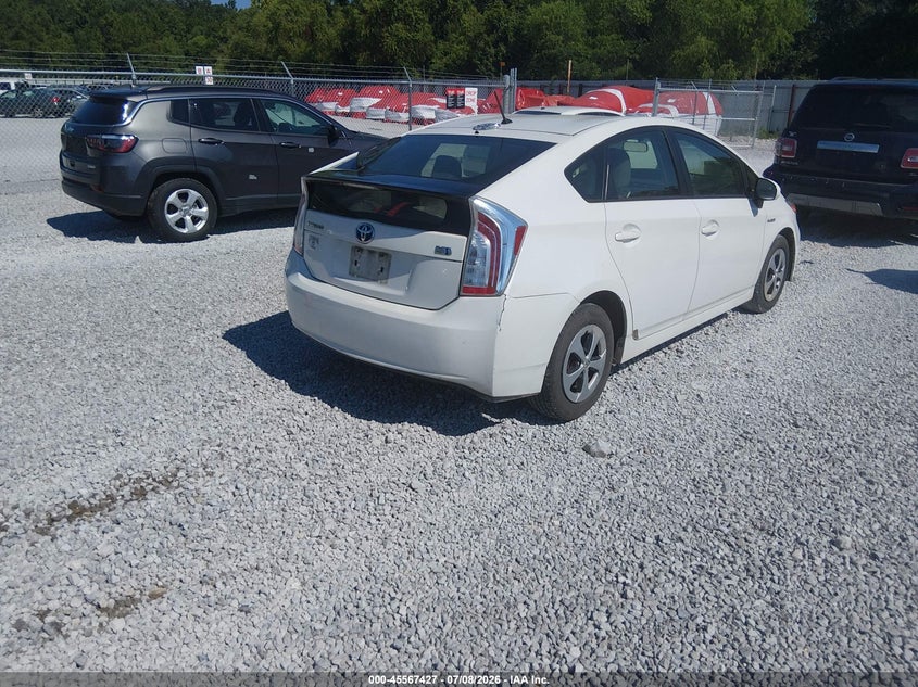 2014 Toyota Prius VIN JTDKN3DU0E0381834 IAAI salvage auction — NORMAL WEAR, Clear (Alabama), sold $2,650 on 2026-07-16 (photo 4)