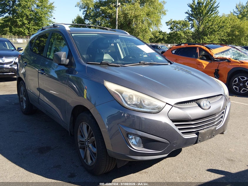2014 Hyundai Tucson VIN KM8JU3AG2EU873041 IAAI salvage auction — NORMAL WEAR, Salvage Title, sold $1,375 on 2026-07-27 (photo 1)
