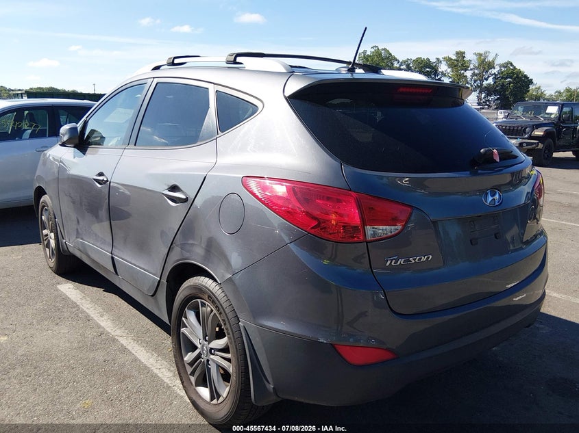 2014 Hyundai Tucson VIN KM8JU3AG2EU873041 IAAI salvage auction — NORMAL WEAR, Salvage Title, sold $1,375 on 2026-07-27 (photo 3)
