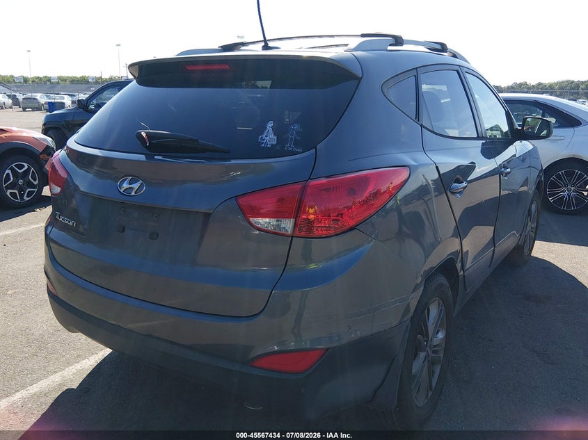 2014 Hyundai Tucson VIN KM8JU3AG2EU873041 IAAI salvage auction — NORMAL WEAR, Salvage Title, sold $1,375 on 2026-07-27 (photo 4)
