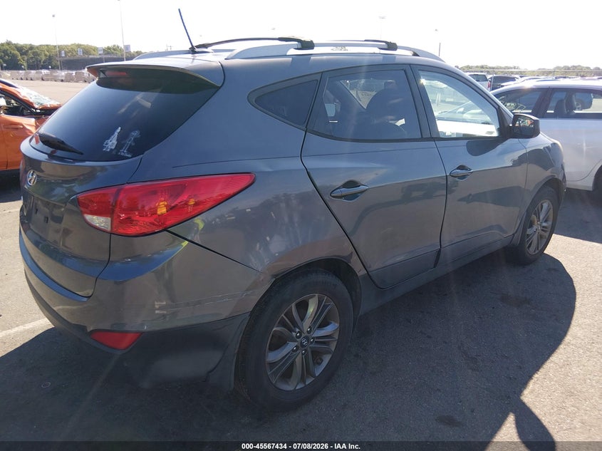 2014 Hyundai Tucson VIN KM8JU3AG2EU873041 IAAI salvage auction — NORMAL WEAR, Salvage Title, sold $1,375 on 2026-07-27 (photo 6)