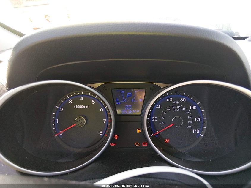 2014 Hyundai Tucson VIN KM8JU3AG2EU873041 IAAI salvage auction — NORMAL WEAR, Salvage Title, sold $1,375 on 2026-07-27 (photo 7)