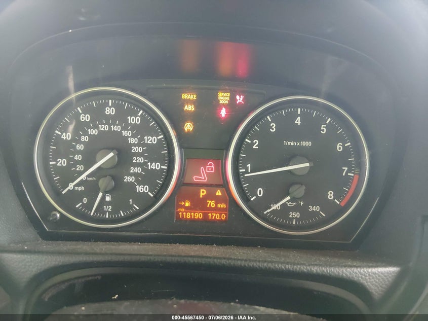2011 BMW 3 series VIN WBADW3C5XBE539429 IAAI salvage auction — NORMAL WEAR, Original (Texas), sold $625 on 2026-07-10 (photo 7)