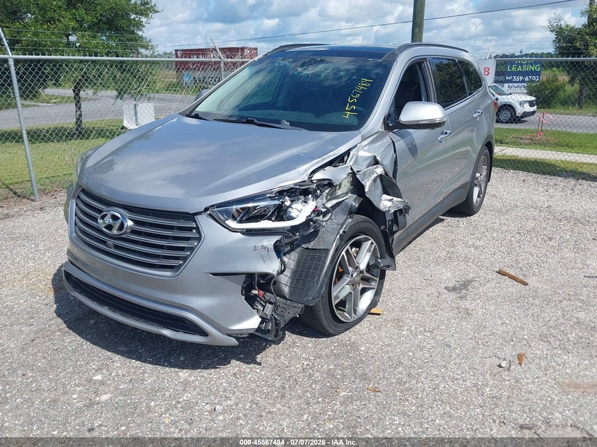 2017 Hyundai Santa fe VIN KM8SR4HF1HU201243 IAAI salvage auction — LEFT FRONT, Rebuildable (Florida), sold $3,700 on 2026-07-28 (photo 2)