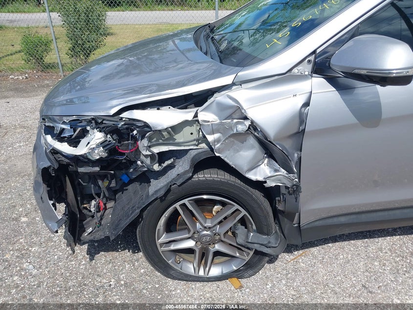 2017 Hyundai Santa fe VIN KM8SR4HF1HU201243 IAAI salvage auction — LEFT FRONT, Rebuildable (Florida), sold $3,700 on 2026-07-28 (photo 6)