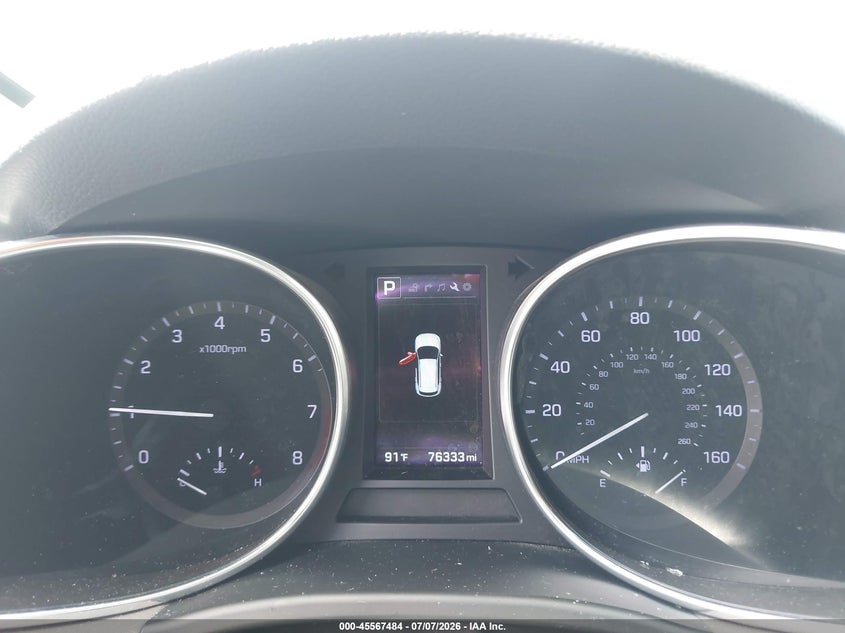 2017 Hyundai Santa fe VIN KM8SR4HF1HU201243 IAAI salvage auction — LEFT FRONT, Rebuildable (Florida), sold $3,700 on 2026-07-28 (photo 7)
