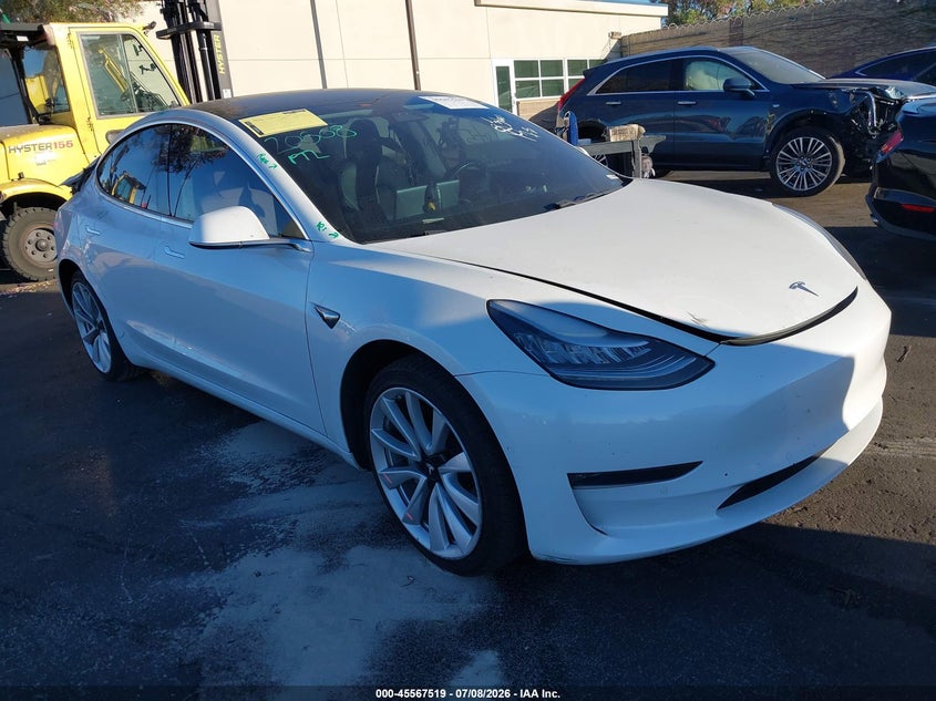2019 Tesla Model 3 VIN 5YJ3E1EAXKF412954 IAAI salvage auction — REAR END, Salvage Certificate (California), sold $4,550 on 2026-07-31 (photo 1)