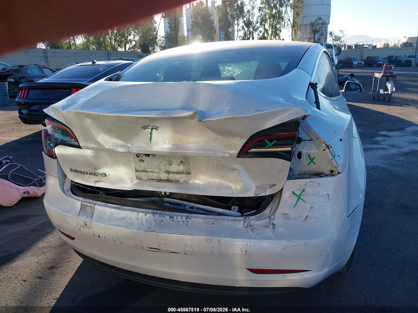 2019 Tesla Model 3 VIN 5YJ3E1EAXKF412954 IAAI salvage auction — REAR END, Salvage Certificate (California), sold $4,550 on 2026-07-31 (photo 6)