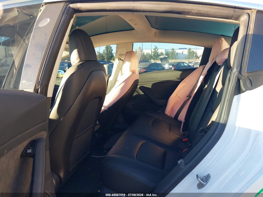 2019 Tesla Model 3 VIN 5YJ3E1EAXKF412954 IAAI salvage auction — REAR END, Salvage Certificate (California), sold $4,550 on 2026-07-31 (photo 8)