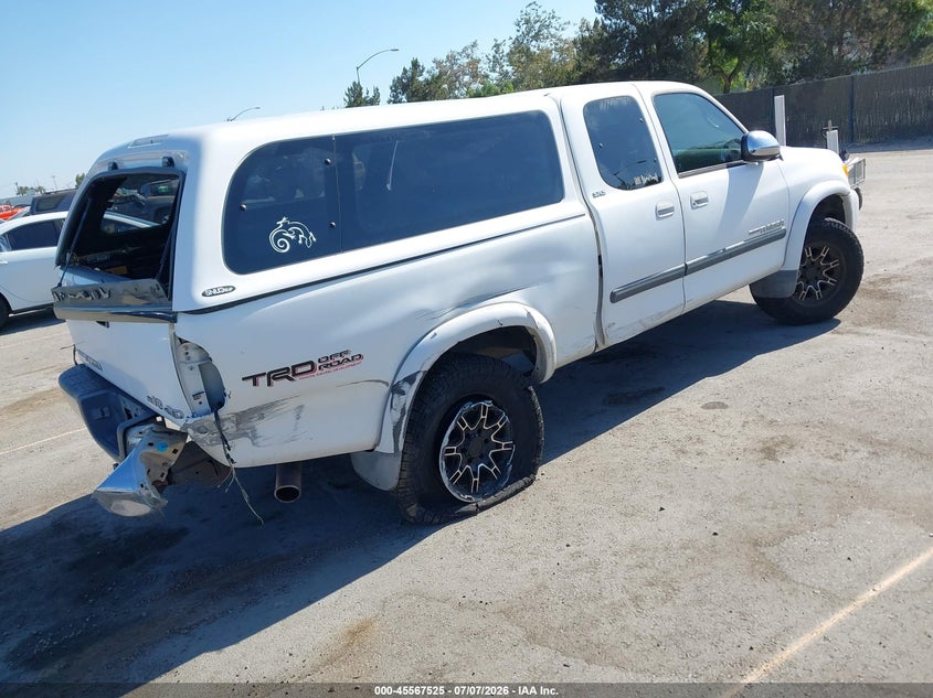2004 Toyota Tundra VIN 5TBBT44114S453615 IAAI salvage auction — REAR END, Salvage (California), sold $3,050 on 2026-07-27 (photo 4)