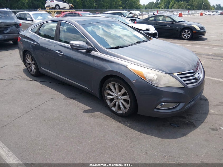 2013 Hyundai Azera VIN KMHFH4JG7DA216249 IAAI salvage auction — NORMAL WEAR, Clear (North Carolina), sold $600 on 2026-07-29 (photo 1)