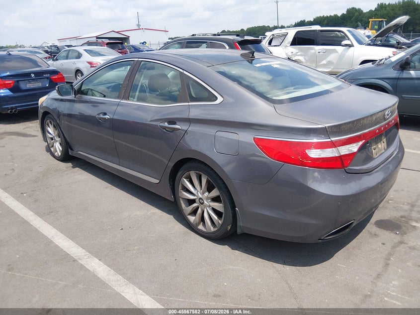 2013 Hyundai Azera VIN KMHFH4JG7DA216249 IAAI salvage auction — NORMAL WEAR, Clear (North Carolina), sold $600 on 2026-07-29 (photo 3)