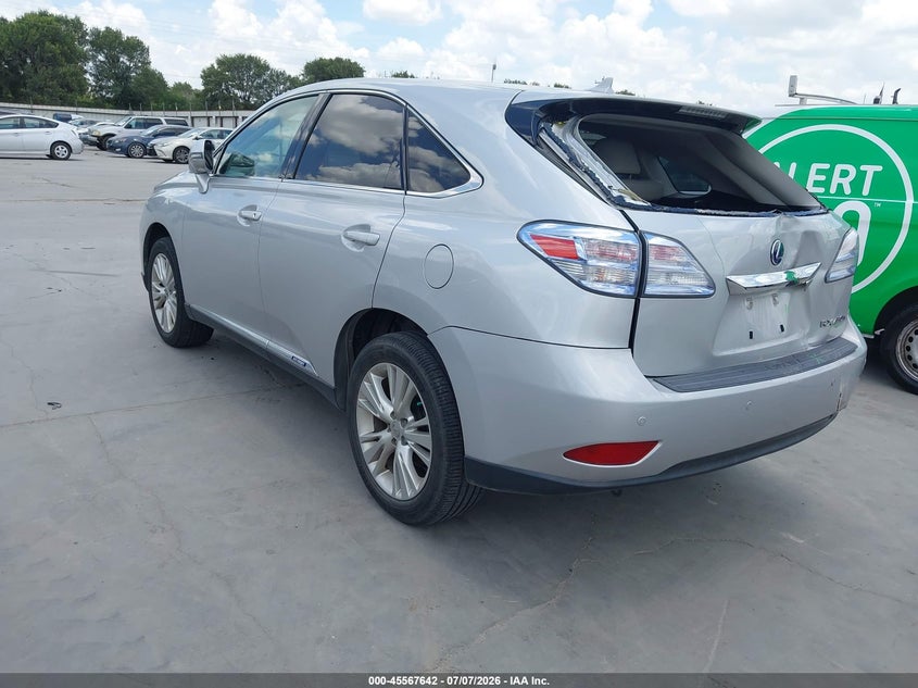 2012 Lexus Rx VIN JTJZB1BA1C2006246 IAAI salvage auction — REAR END, Salvage (Texas), sold $3,250 on 2026-07-22 (photo 3)