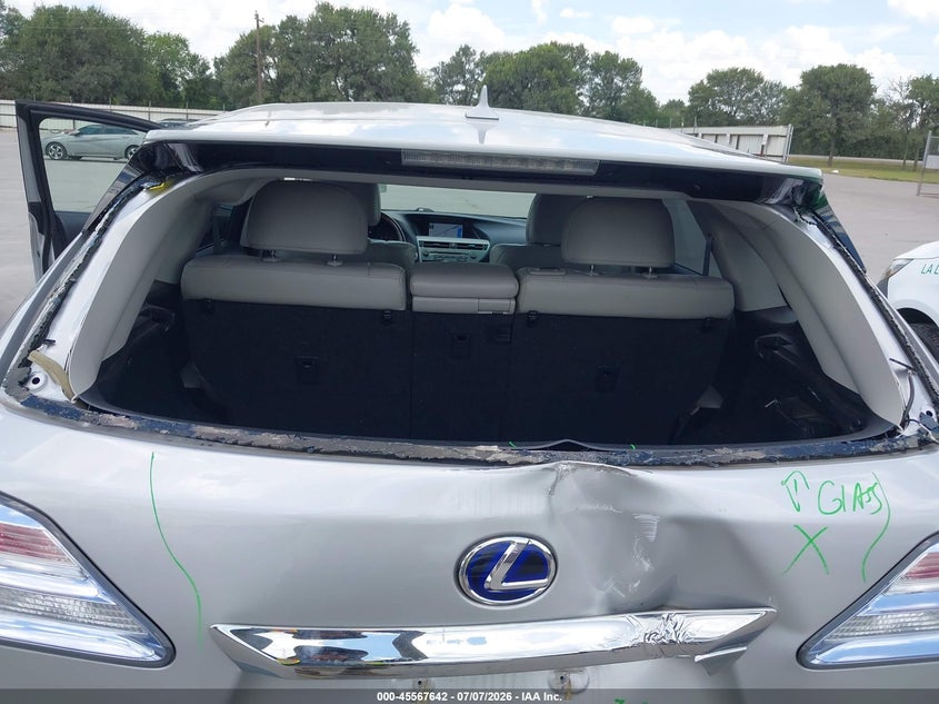 2012 Lexus Rx VIN JTJZB1BA1C2006246 IAAI salvage auction — REAR END, Salvage (Texas), sold $3,250 on 2026-07-22 (photo 6)