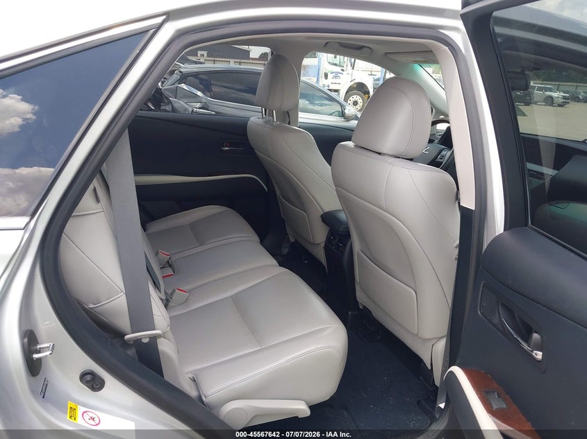 2012 Lexus Rx VIN JTJZB1BA1C2006246 IAAI salvage auction — REAR END, Salvage (Texas), sold $3,250 on 2026-07-22 (photo 8)