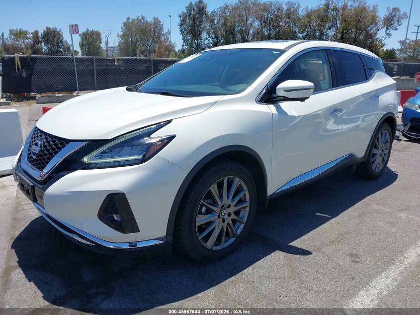 2021 Nissan Murano VIN 5N1AZ2BJ0MC115144 IAAI salvage auction — REAR END, Salvage (California), sold $4,800 on 2026-07-31 (photo 2)