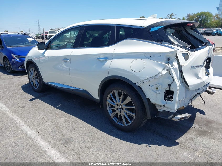 2021 Nissan Murano VIN 5N1AZ2BJ0MC115144 IAAI salvage auction — REAR END, Salvage (California), sold $4,800 on 2026-07-31 (photo 3)