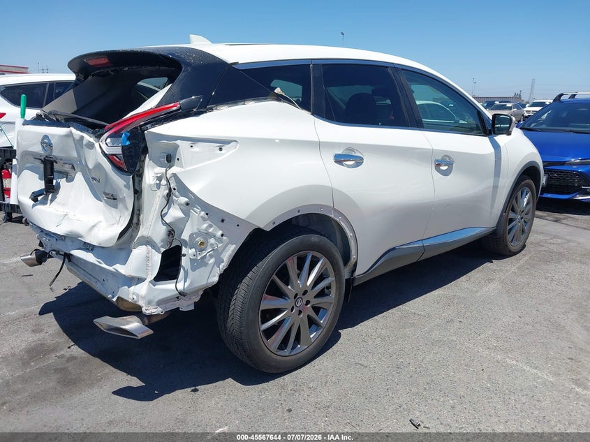 2021 Nissan Murano VIN 5N1AZ2BJ0MC115144 IAAI salvage auction — REAR END, Salvage (California), sold $4,800 on 2026-07-31 (photo 4)
