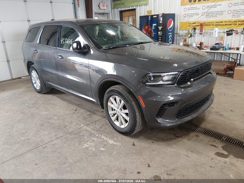 2025 Dodge Durango VIN 1C4RDHDG4SC544889 IAAI salvage auction — HAIL, Salvage Title, sold $13,000 on 2026-07-09 (photo 1)