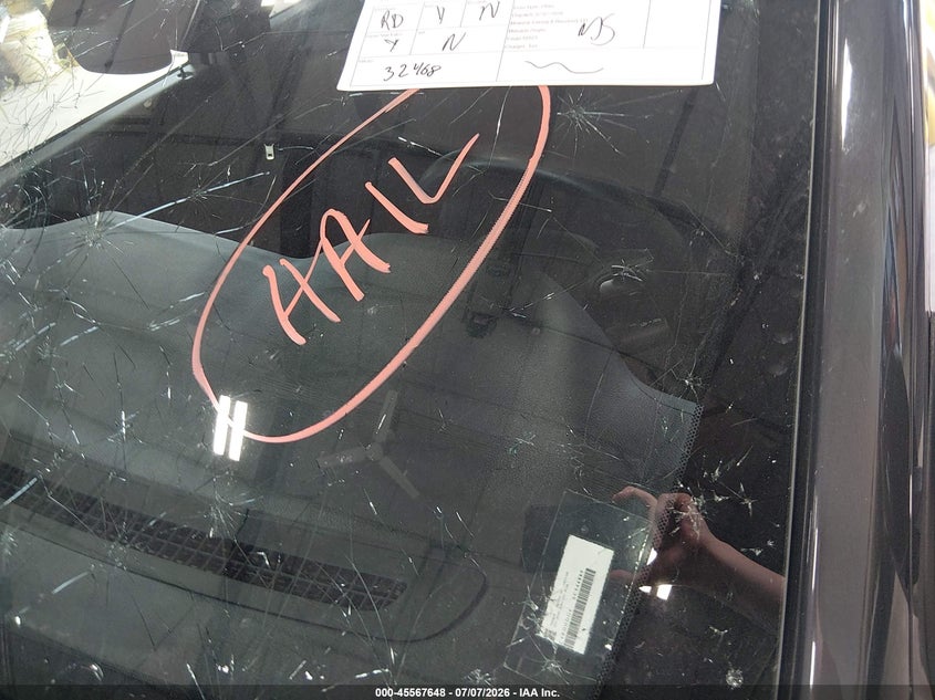 2025 Dodge Durango VIN 1C4RDHDG4SC544889 IAAI salvage auction — HAIL, Salvage Title, sold $13,000 on 2026-07-09 (photo 6)