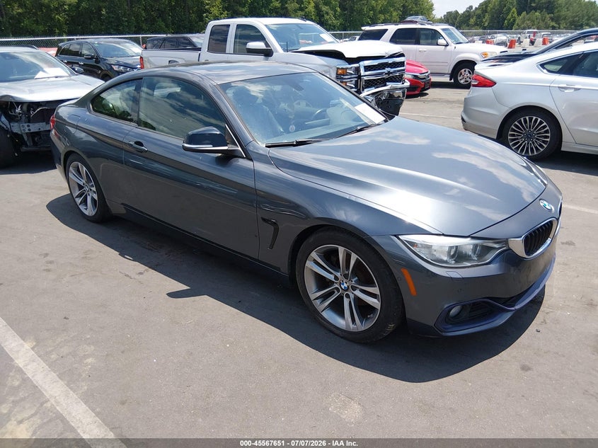 2014 BMW 4er VIN WBA3N3C5XEF710662 IAAI salvage auction — NORMAL WEAR, Clear (North Carolina), sold $1,850 on 2026-07-29 (photo 1)