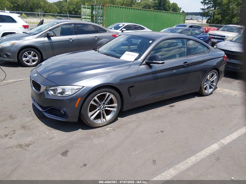 2014 BMW 4er VIN WBA3N3C5XEF710662 IAAI salvage auction — NORMAL WEAR, Clear (North Carolina), sold $1,850 on 2026-07-29 (photo 2)