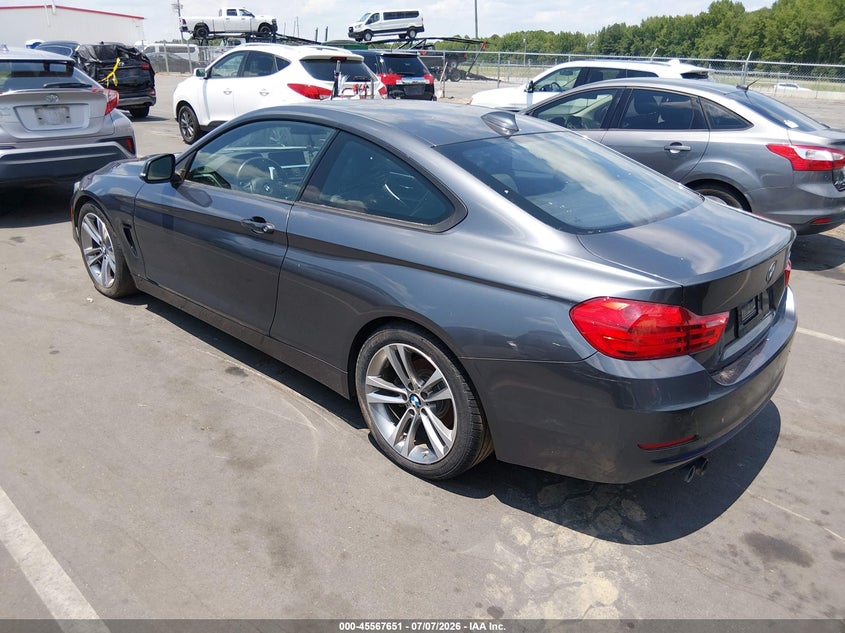 2014 BMW 4er VIN WBA3N3C5XEF710662 IAAI salvage auction — NORMAL WEAR, Clear (North Carolina), sold $1,850 on 2026-07-29 (photo 3)