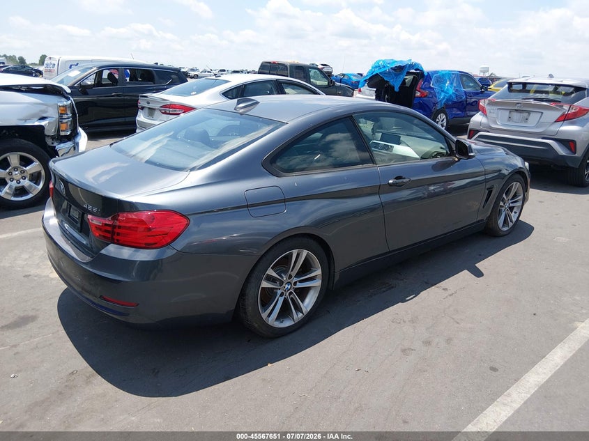 2014 BMW 4er VIN WBA3N3C5XEF710662 IAAI salvage auction — NORMAL WEAR, Clear (North Carolina), sold $1,850 on 2026-07-29 (photo 4)