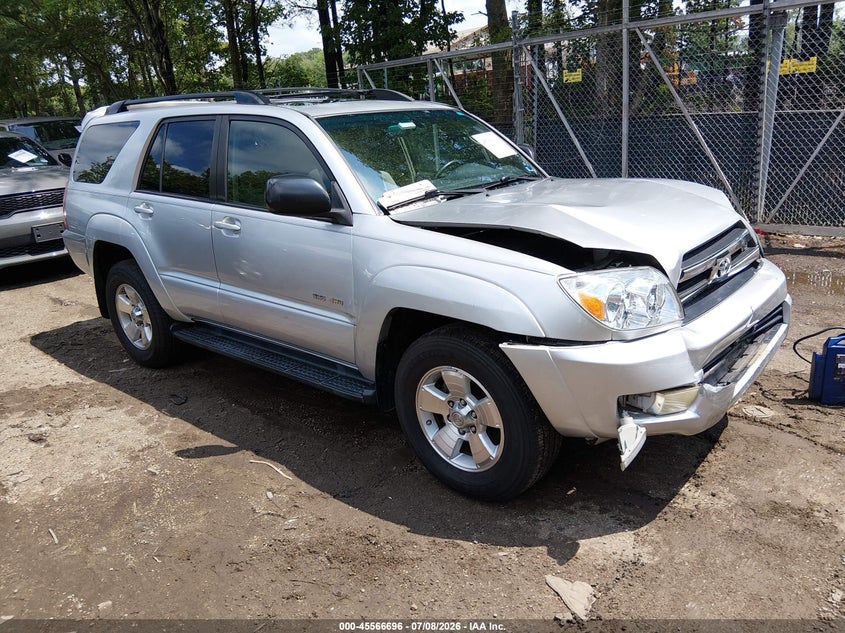 2005 Toyota 4runner VIN JTEBT14R058023975 IAAI salvage auction — FRONT END, Clear (Virginia), sold $3,350 on 2026-07-19 (photo 1)