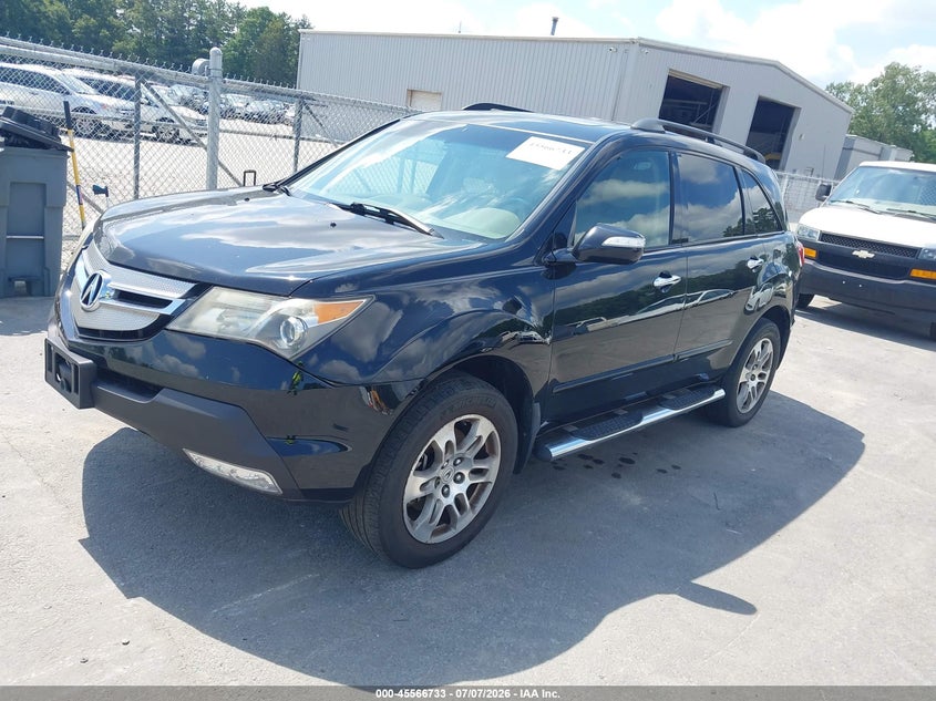 2007 Acura Mdx VIN 2HNYD28337H549029 IAAI salvage auction — NORMAL WEAR, Repossession Paperwork (Georgia), sold $600 on 2026-07-11 (photo 2)